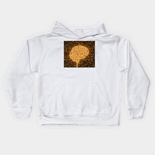 Human brain, conceptual illustration, (F034/8584) Kids Hoodie